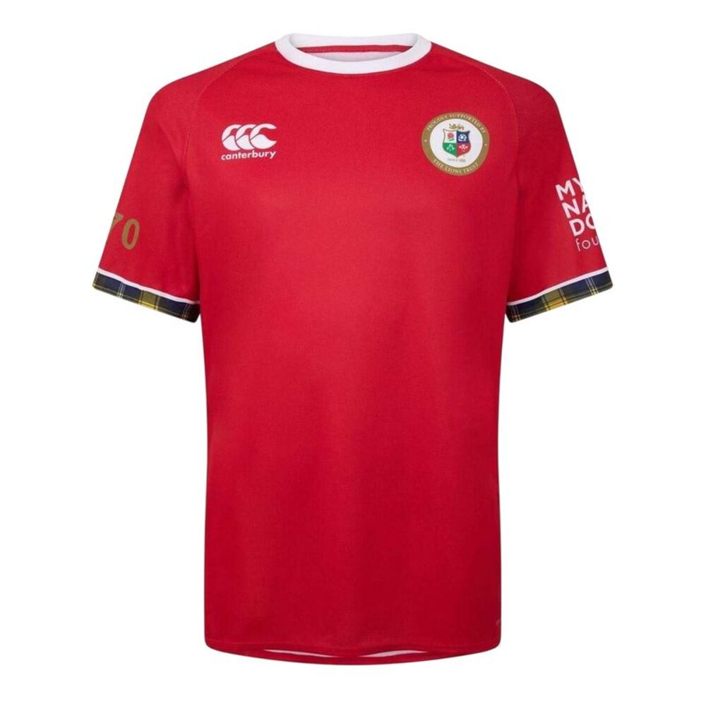 Canterbury Mens 2025 British & Irish Lions Rugby Shirt / Red